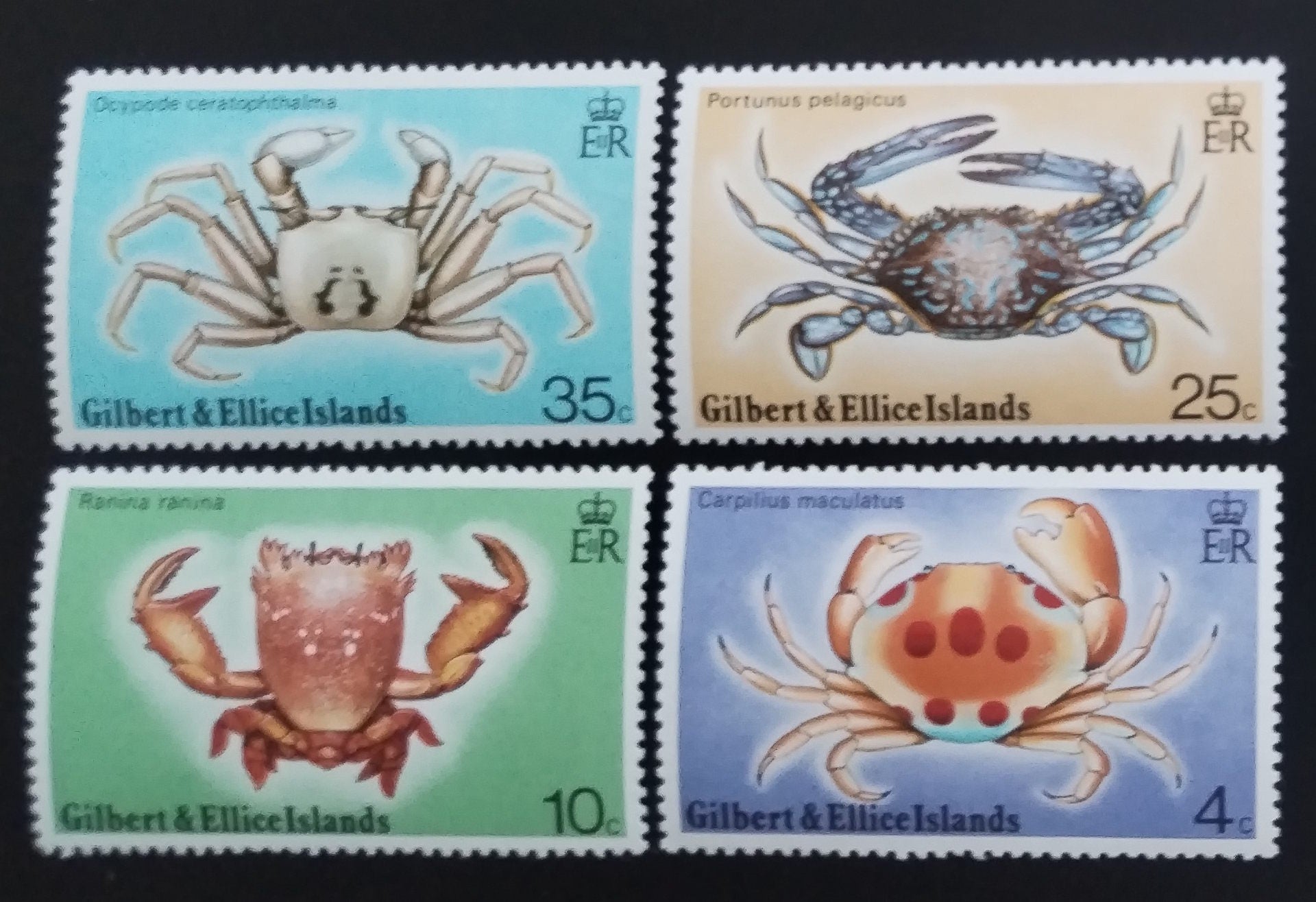 Gilbertovy ostrovy 1975 Krabi a mořská fauna