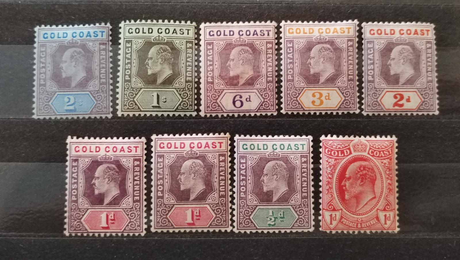 Gold Coast / Zlaté pobřeží 1902-7 110£ Výběr z definitivy Eduarda VII.