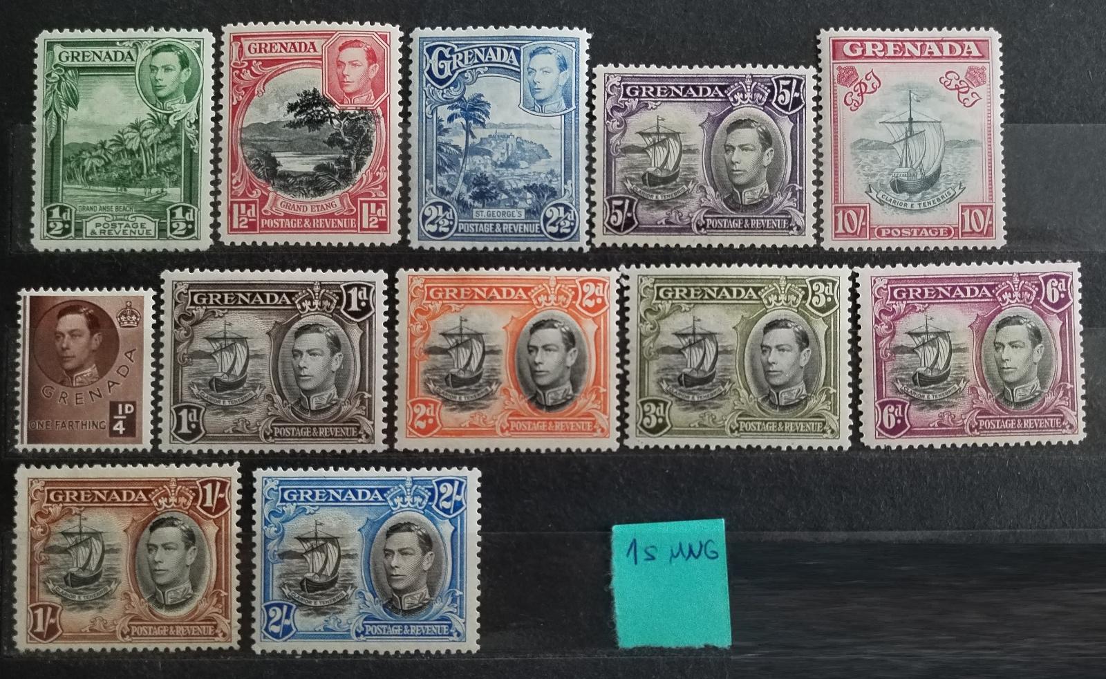 Grenada 1938 90£ Ostrovní definitiva krále Jiřího VI. (popis)