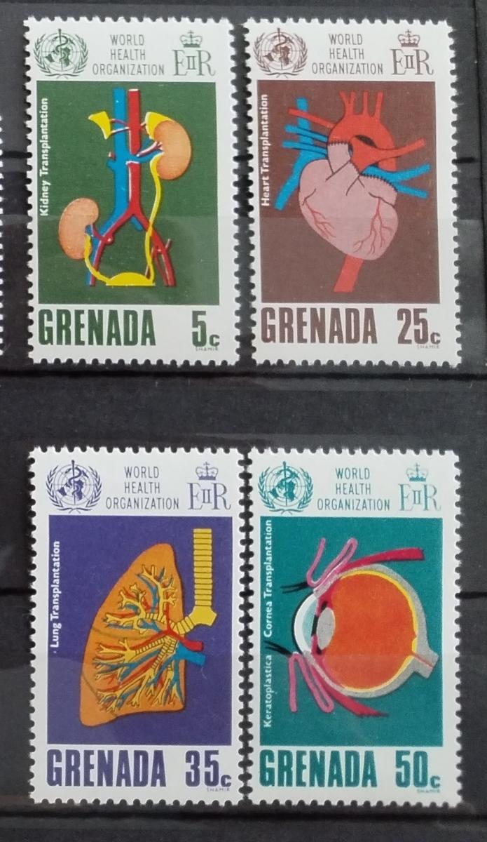 Grenada 1968 WHO a medicína, lékařství a anatomie