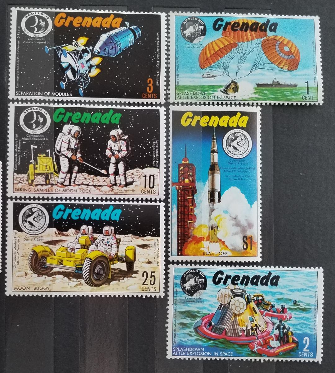 Grenada 1971 Průzkum vesmíru a mise Apollo