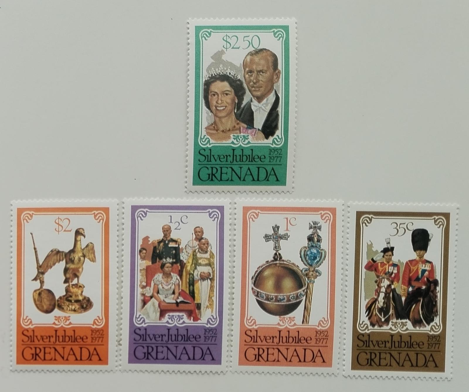 Grenada 1977 Stříbrné výročí vlády královny Alžběty II. P=14