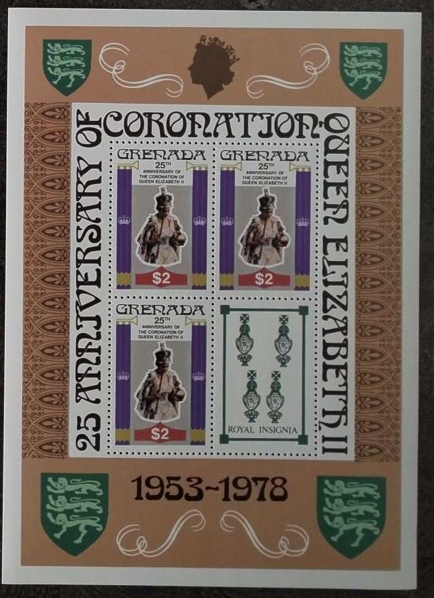 Grenada 1978 Královna Alžběta II. - 25. výročí korunovace, v ARŠÍKU