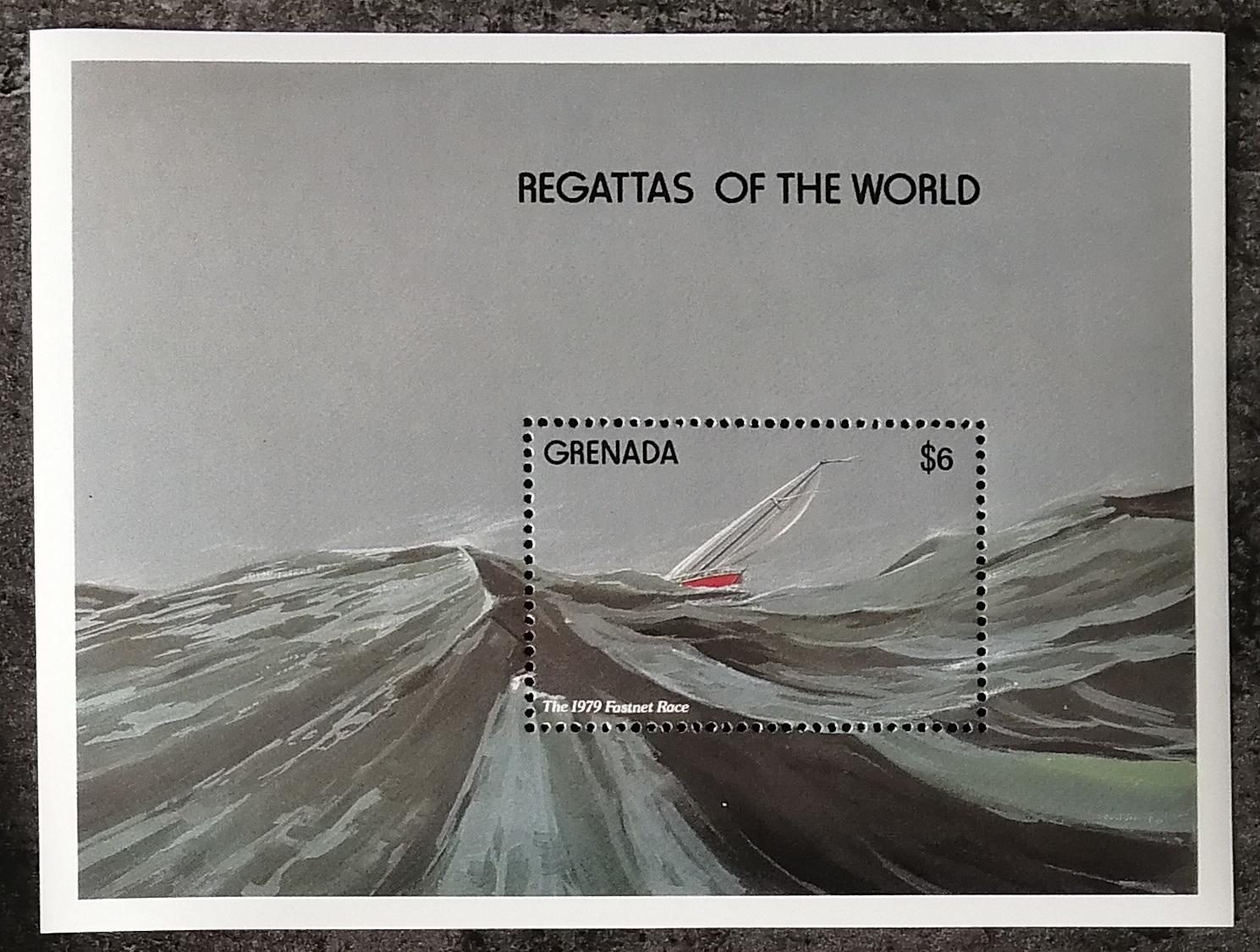 Grenada 1992 Bl.314 6€ Závody plachetnic a regata, Lodě