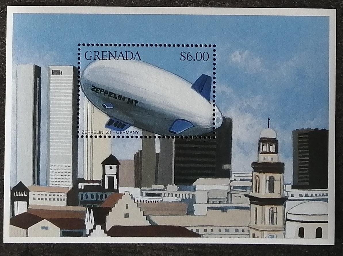 Grenada 1996 Bl.438 7€ Zepelíny a vzducholodě, "Zeppelin NT"