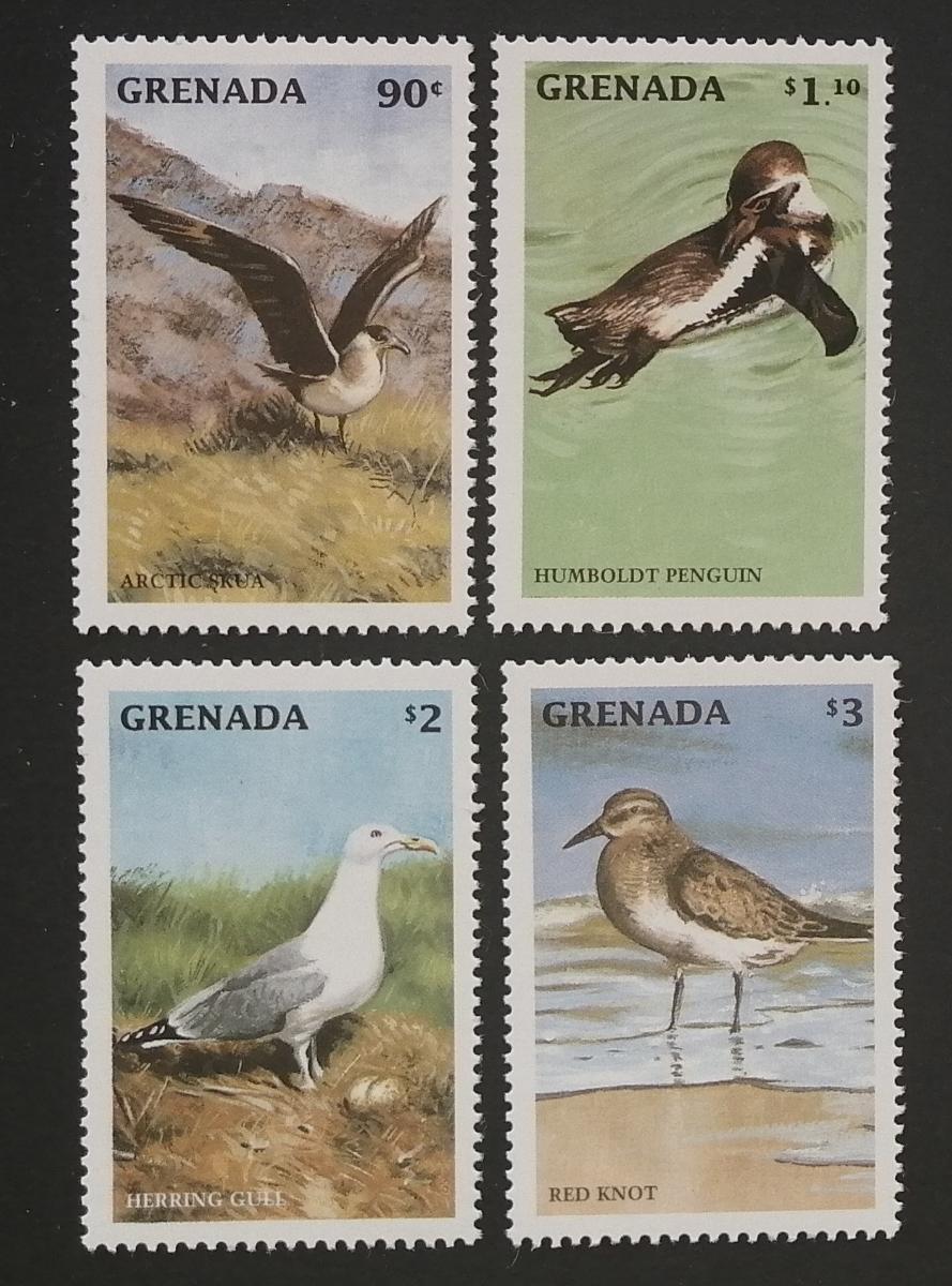 Grenada 1998 Mi.3707-0 8€ Mořští ptáci, racci, tučňáci, fauna