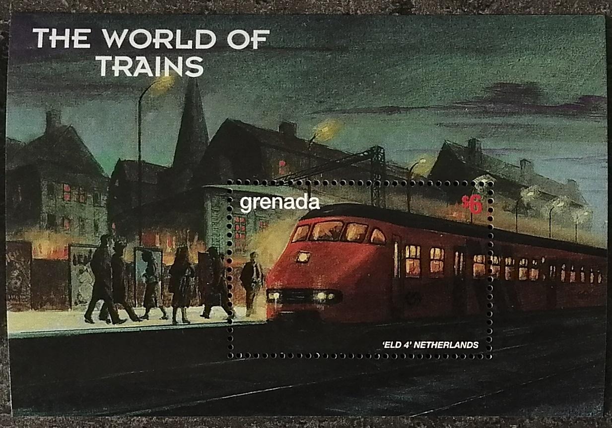 Grenada 1999 Bl.517 5,5€ Vlaky a lokomotivy, Nizozemská železnice