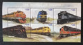 Grenada 1999 Mi.3866-1 8€ Americké vlaky a lokomotivy