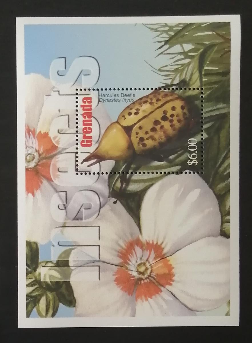 Grenada 2002 Bl.688 6€ Hmyz Karibiku, brouci - brouk Herkules