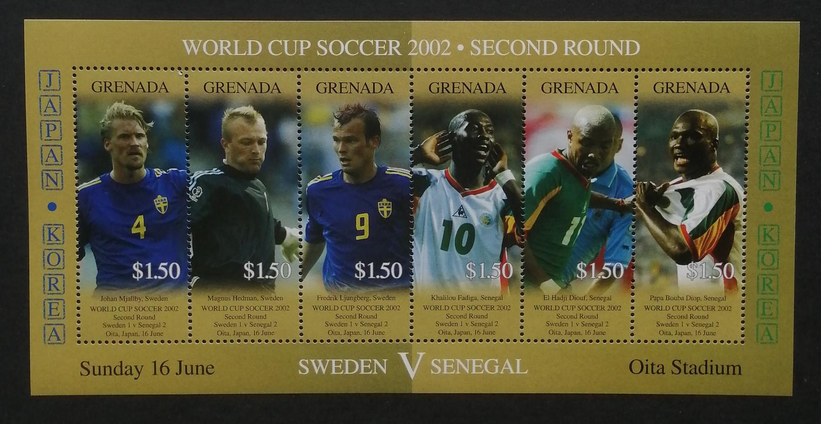 Grenada 2002 Mi.5144-9 9€ Světový pohár ve fotbale Japonsko, sport