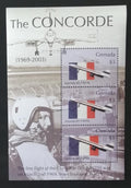 Grenada 2004 Mi.5389I.-III. 7,5€ Poslední let letadla Concorde,doprava