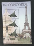 Grenada 2004 Mi.5391I.-III. 7,5€ Poslední let letadla Concorde,doprava