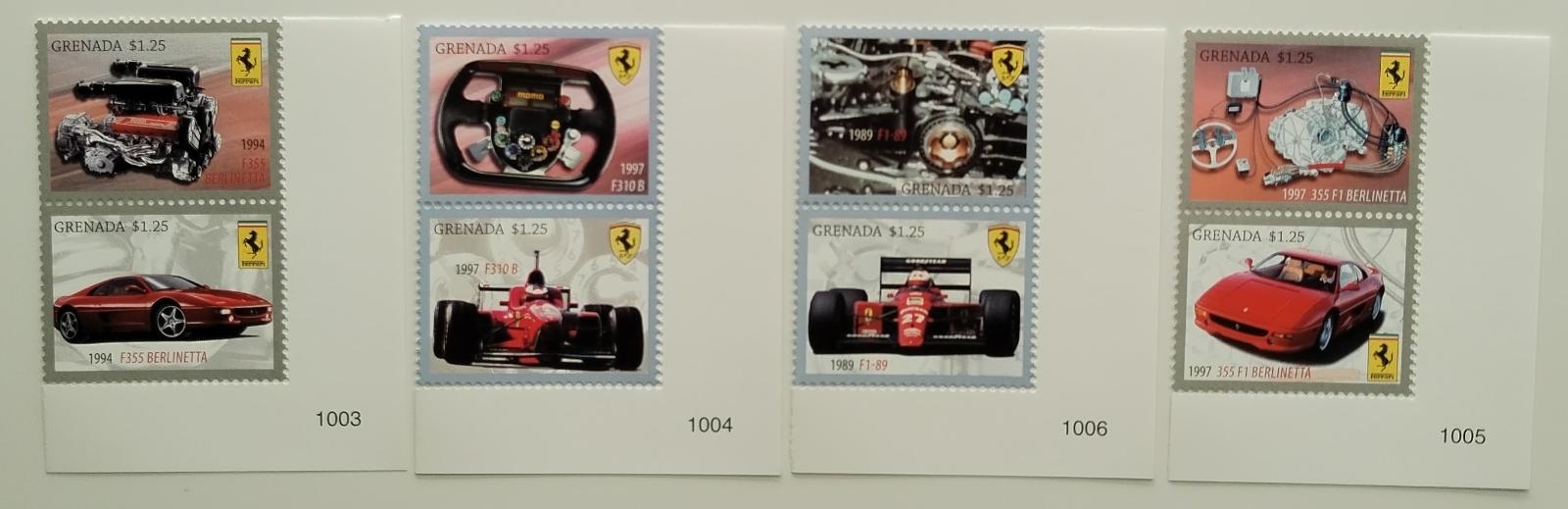 Grenada 2010 7€ Auta a vozidla značky Ferrari, Motory a formule