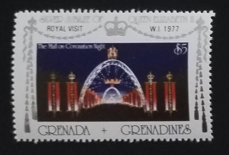 Grenadíny 1977 Návštěva královny Alžběty II.