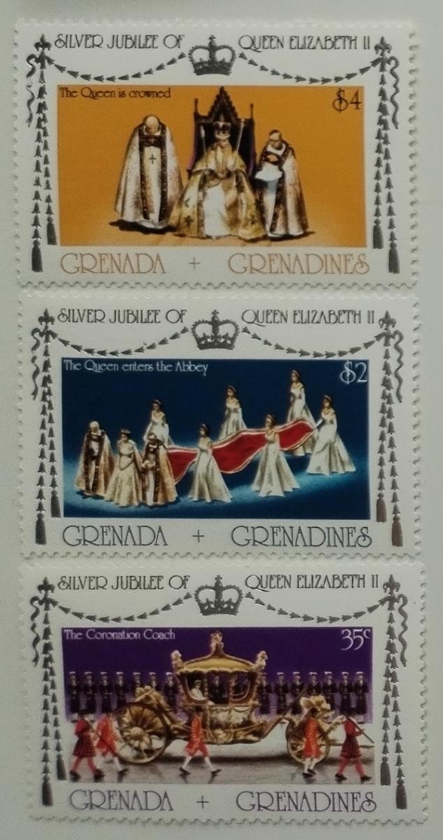 Grenadiny 1977 Stříbrné výročí vlády královny Alžběty II. P=14
