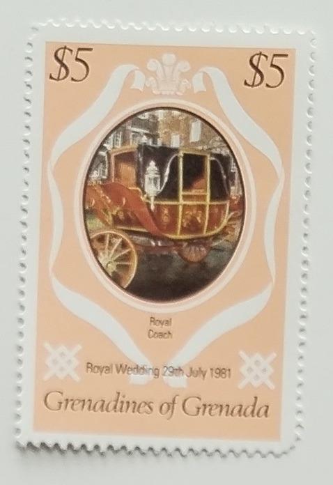 Grenadiny 1981 Svatba princezny Diany a krále Karla III.