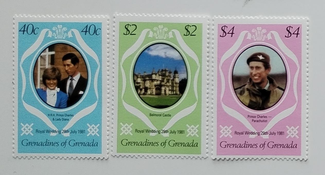 Grenadiny 1981 Svatba princezny Diany a krále Karla III.