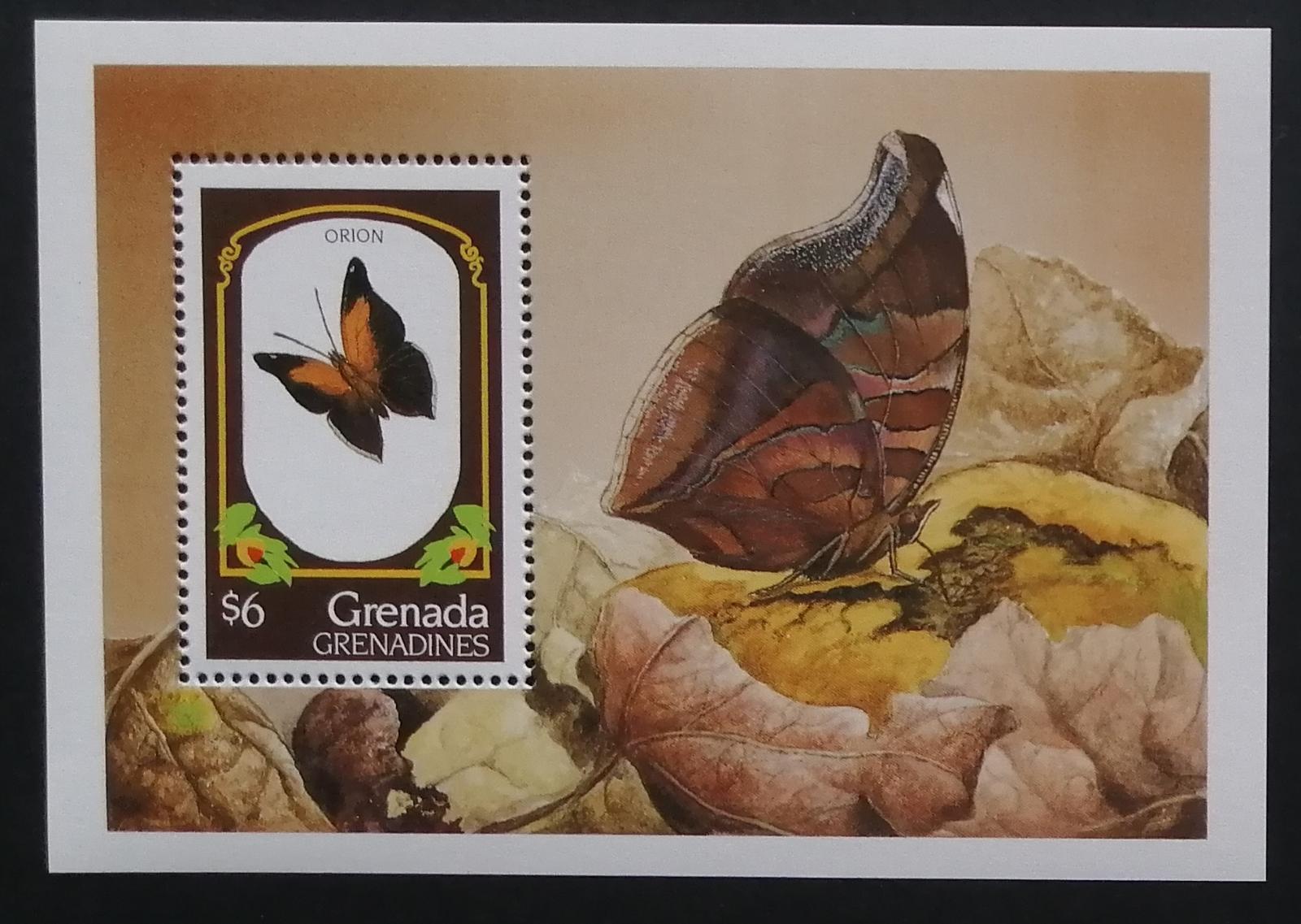 Grenadiny & Grenada 1993 Bl.268 5,5€ Karibští motýli, hmyz a květiny