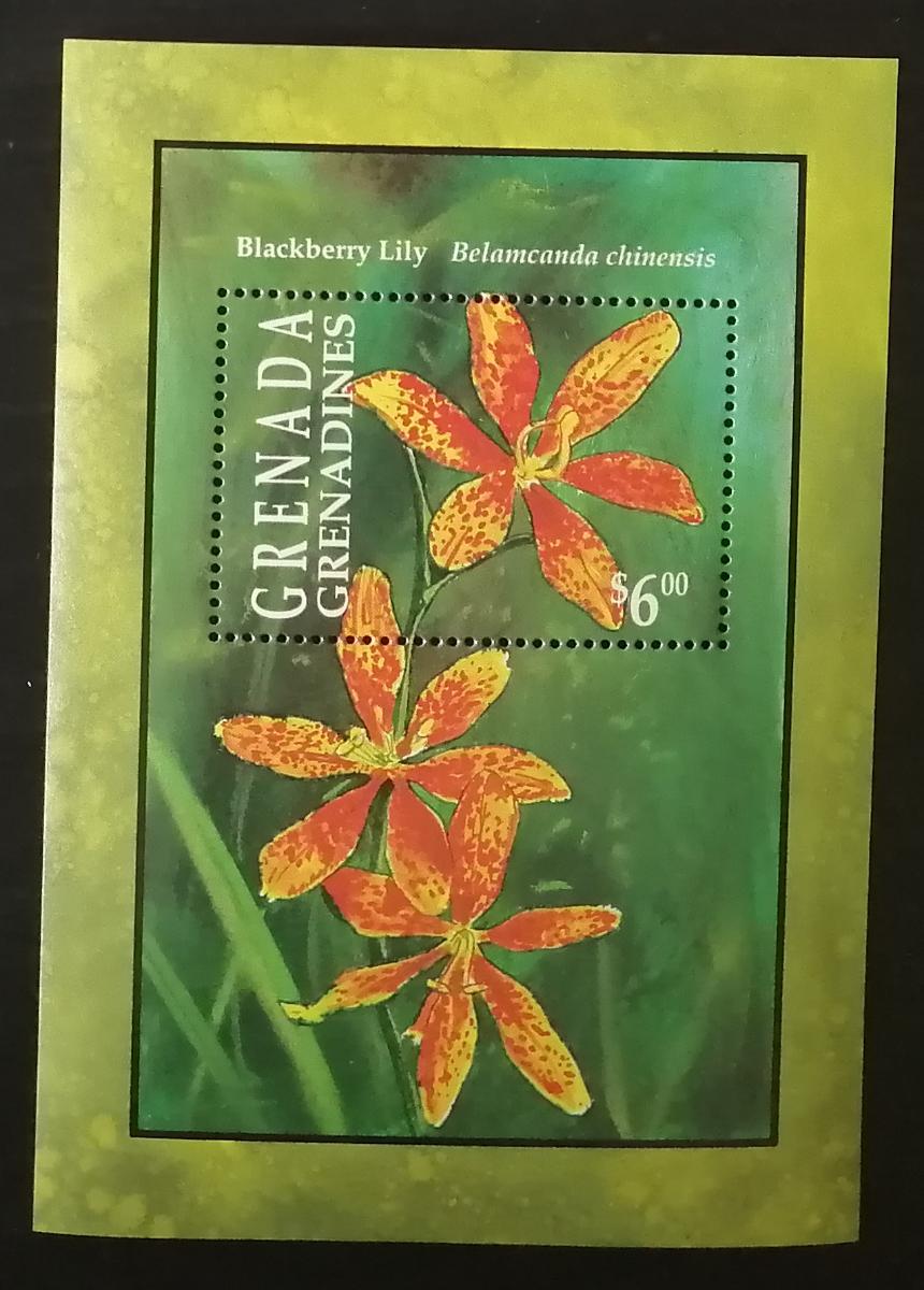 Grenadiny & Grenada 1993 Bl.270 5,5€ Květiny a flora Karibiku
