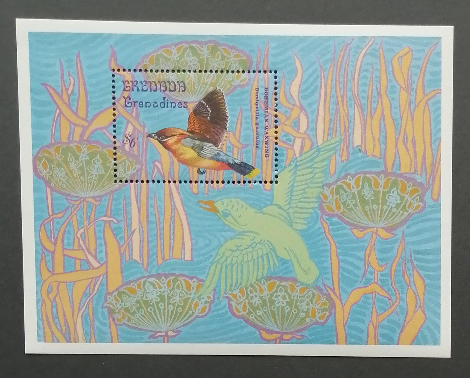 Grenadiny & Grenada 1993 Bl.279 8€ Ptáci ostrova, Brkoslav severní