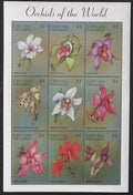 Grenadiny & Grenada 1998 Mi.2715-3 10€ Orchideje a květiny světa