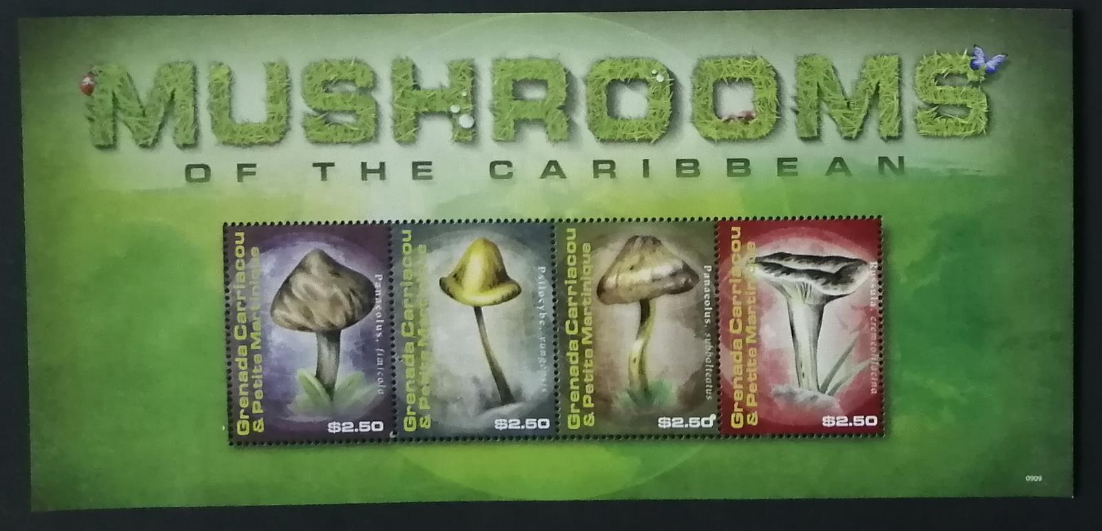 Grenadiny & Grenada 2009 Mi.4508-1 8,5€ Halucinogenní houby, flora