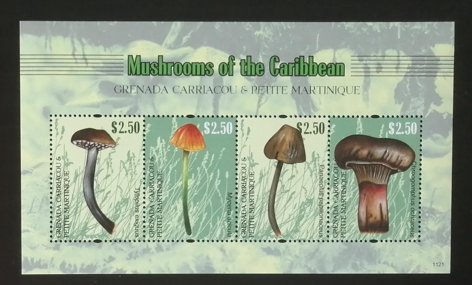 Grenadiny & Grenada 2011 Mi.4731-4 8,5€ Houby a flora Karibiku