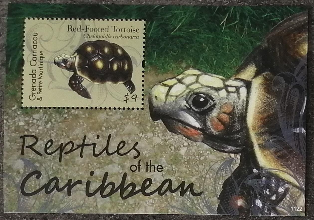 Grenadiny & Grenada 2012 Bl.656 7,5€ Karibské želvy a plazi