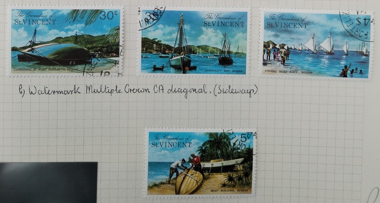 Grenadíny S.V. 1974 Turismus na ostrově Bequia, Lodě a volný čas