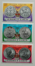 Grenadiny Sv. Vin. 1977 Stříbrné výročí vlády královny Alžběty II.