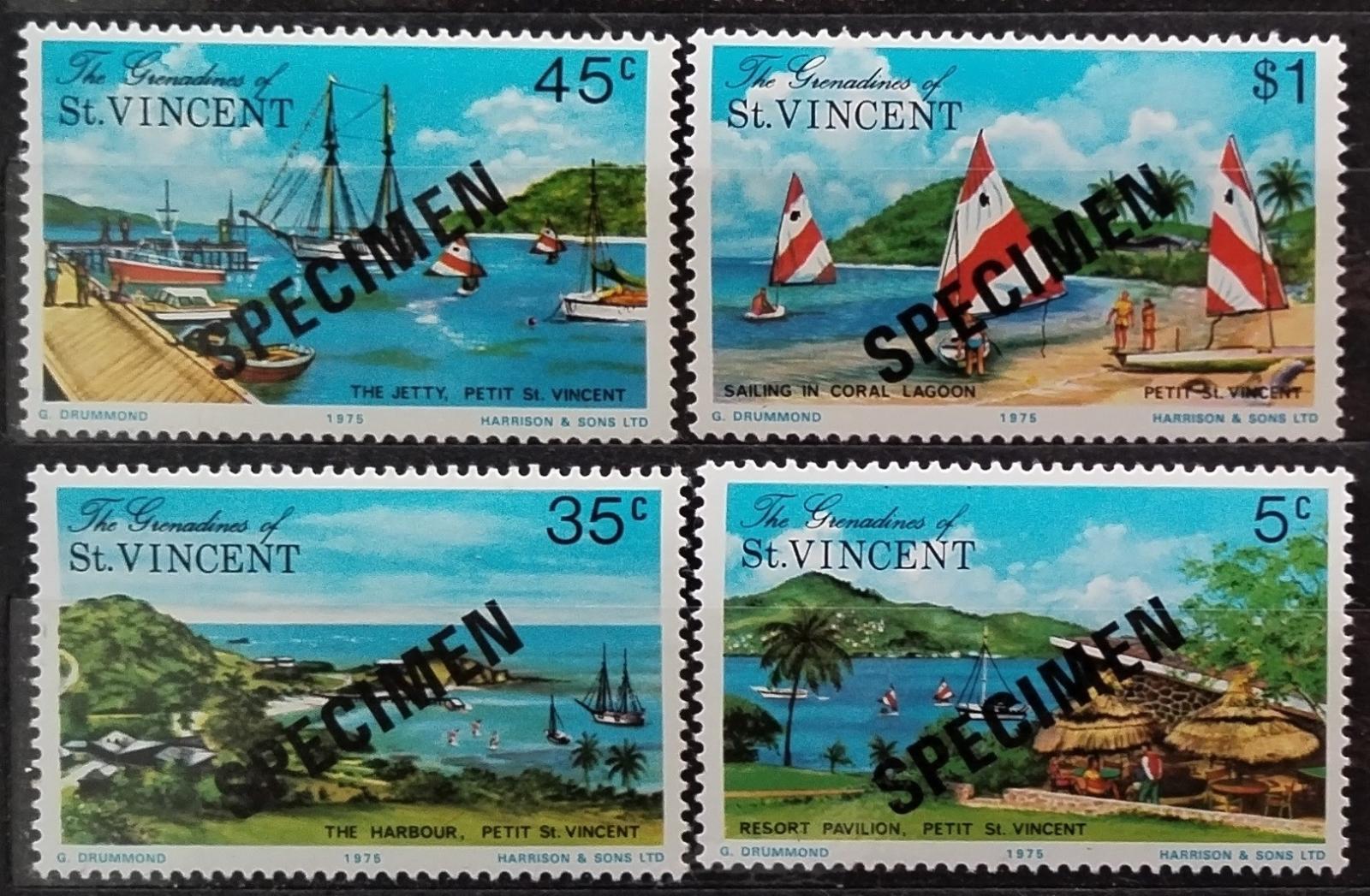Grenadiny & Sv. Vincent 1975 Turismus SPECIMEN