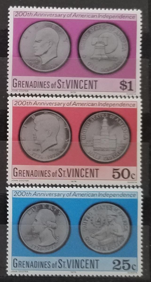 Grenadiny & Sv. Vincent 1976 Výročí založení USA, Mince