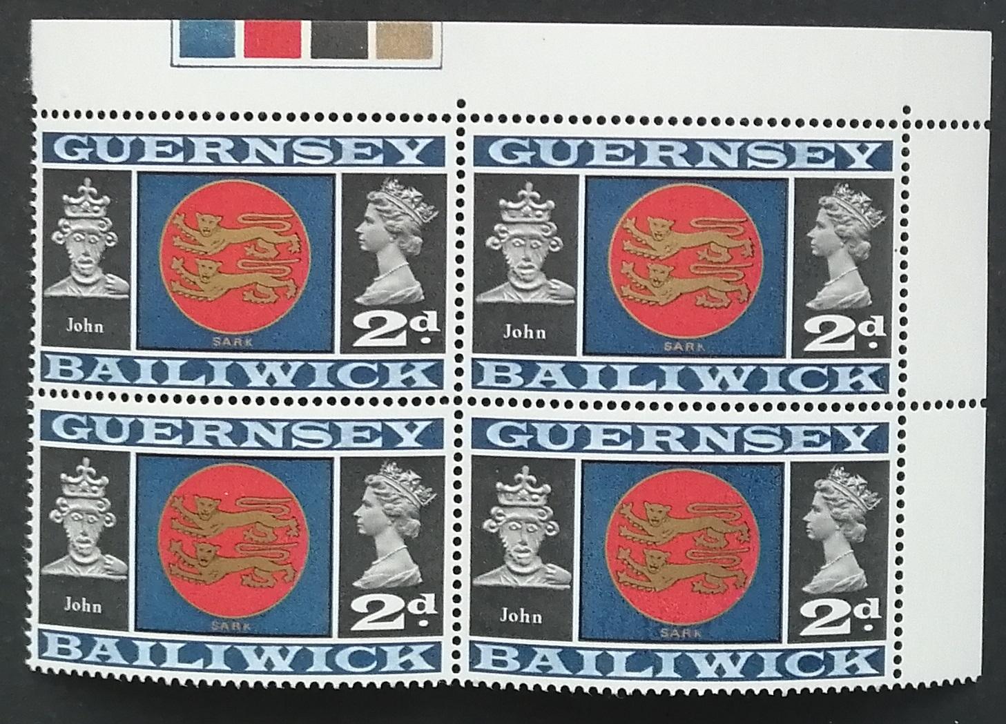 Guernsey 1969 ČTYŘBLOK dané hodnoty