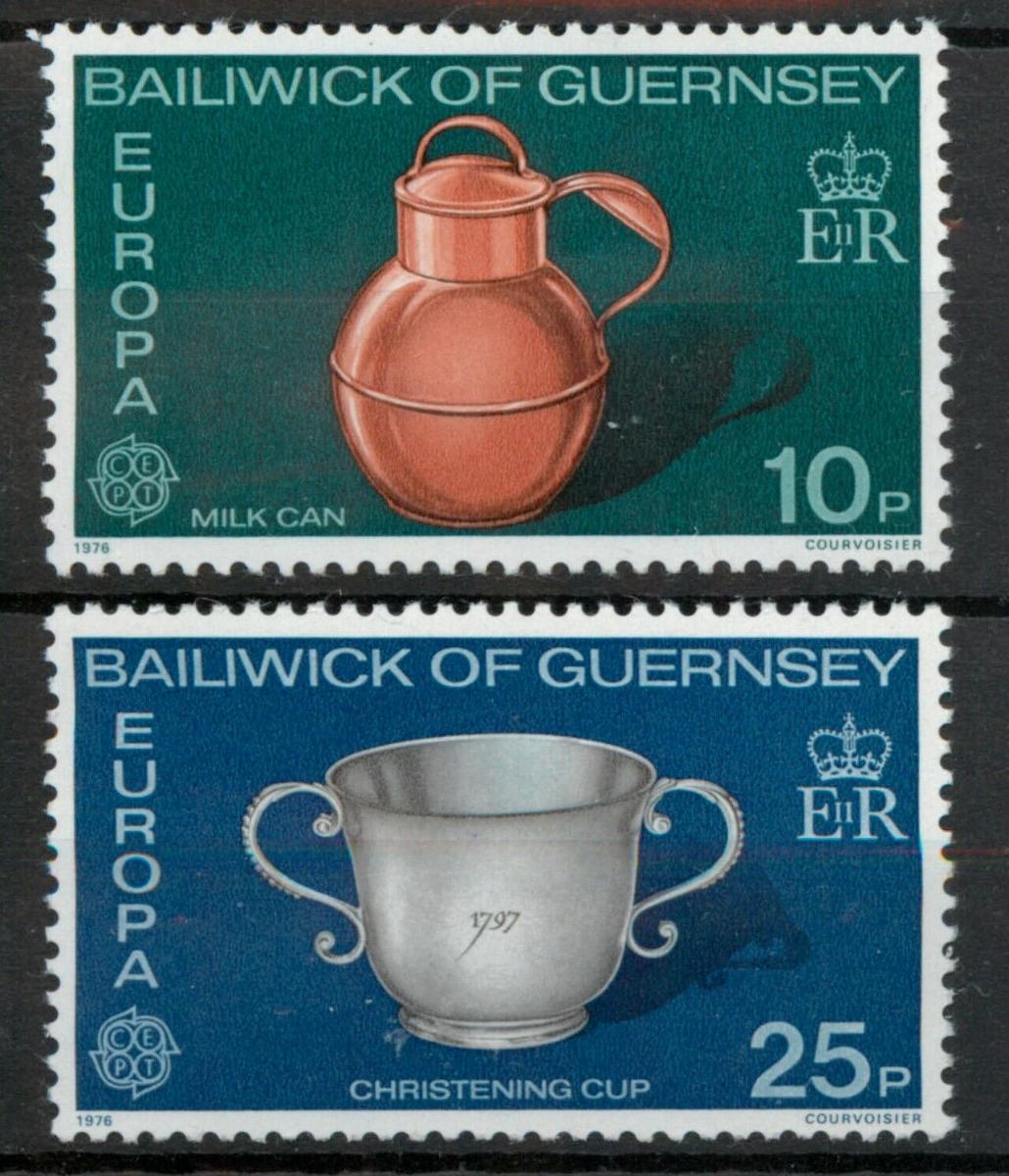 Guernsey 1976 Mi.133-4 1,5€ EUROPA CEPT, ostrovní keramika, umění