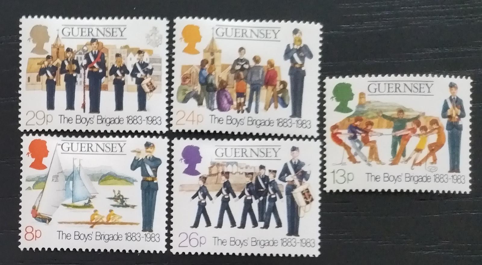 Guernsey 1983 4€ Století Boy's Brigade, Volný čas a armáda