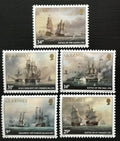 Guernsey 1986 Obrazy a umění - Lodě a plachetnice v bitvách