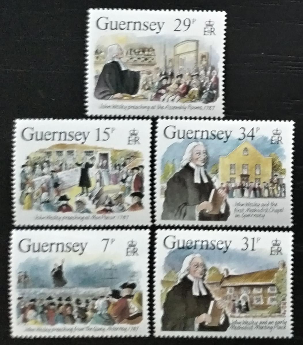 Guernsey 1987 Výročí Johna Wesleyho, Kněze