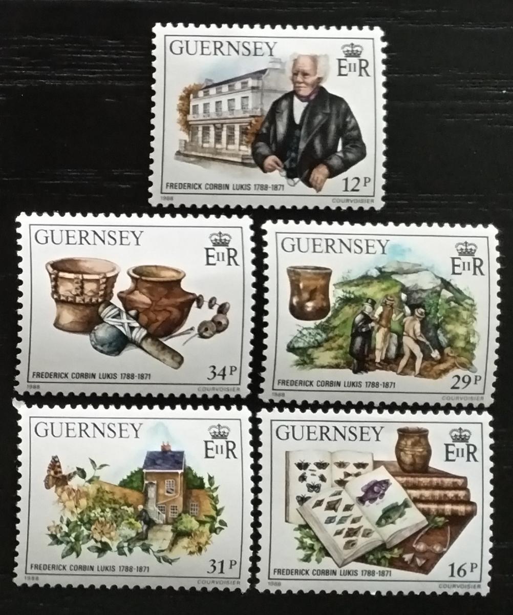 Guernsey 1988 F.C. Lukis a archeologie, Pravěká keramika