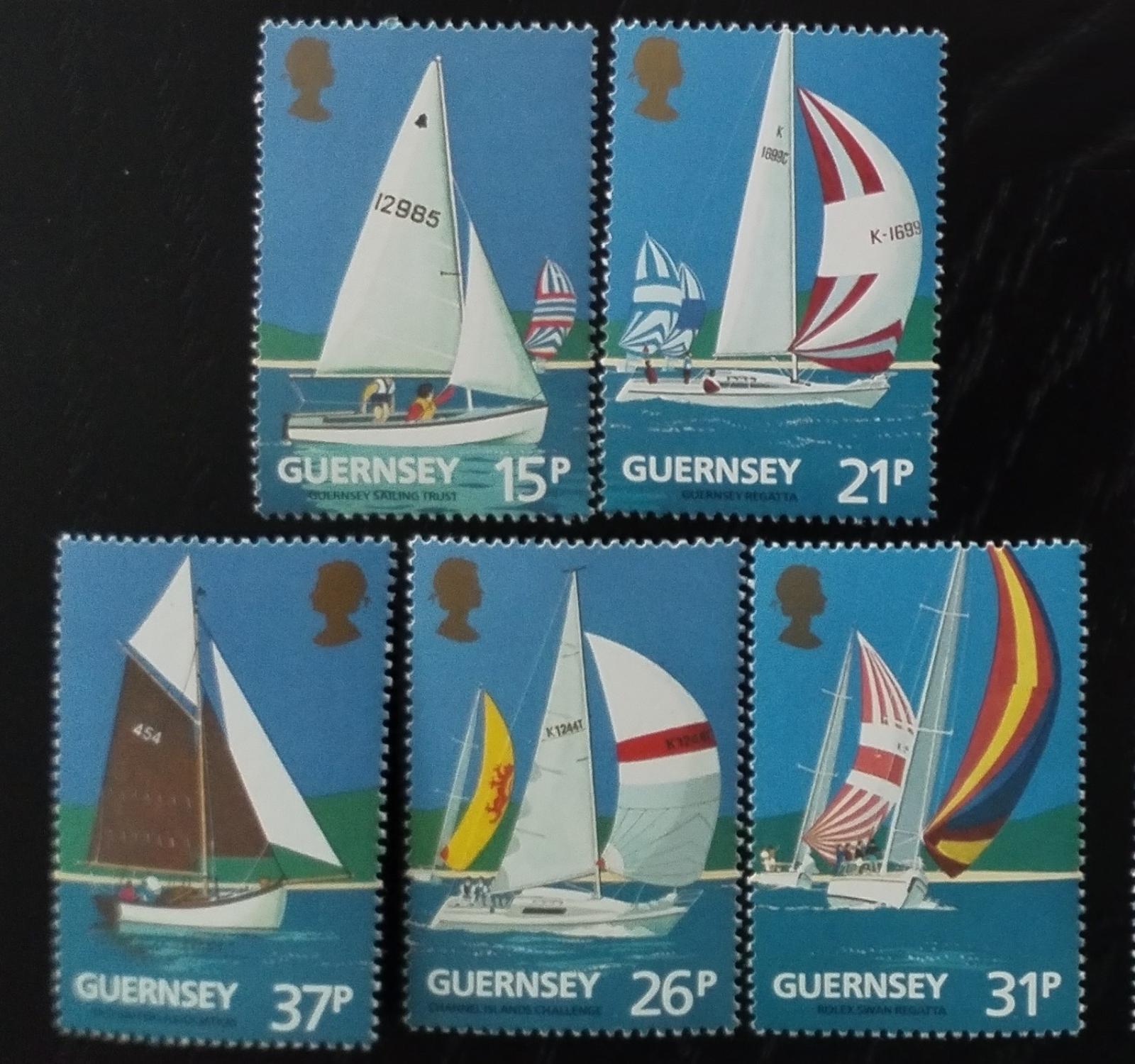 Guernsey 1991 5,5€ Jachty a závody, Lodě a doprava