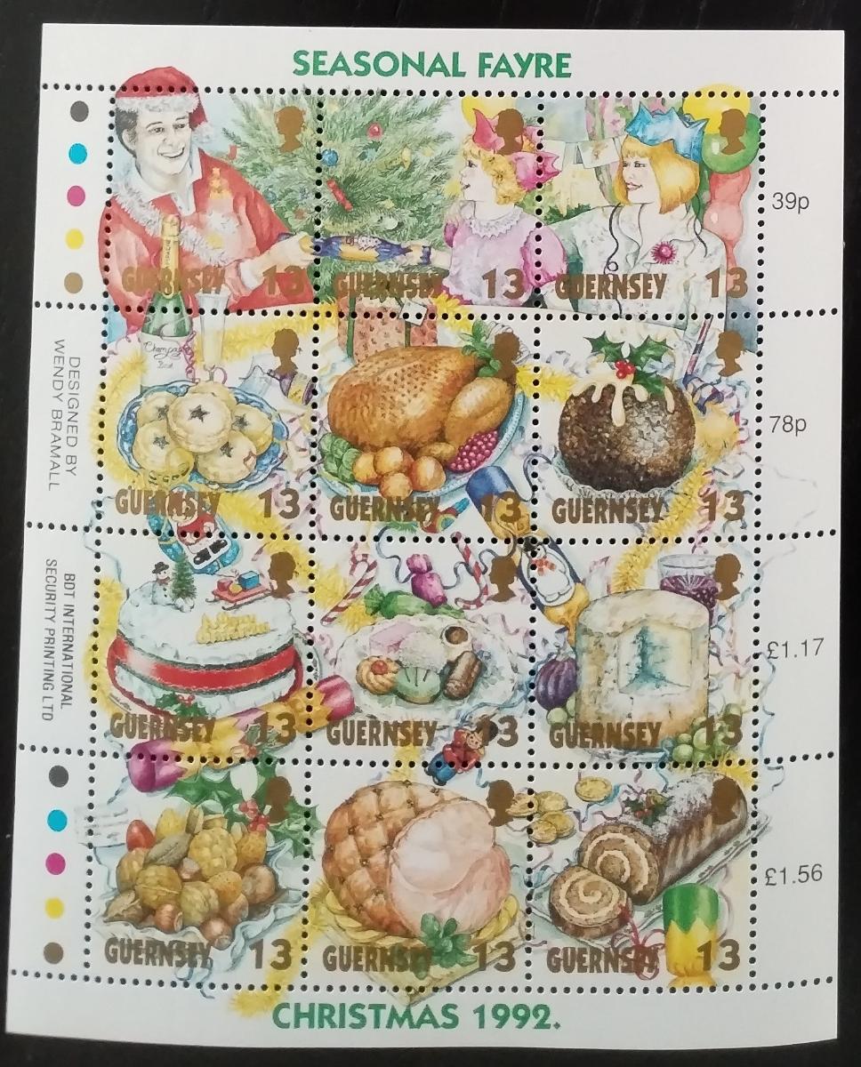 Guernsey 1992 6,5€ Vánoce a svátky