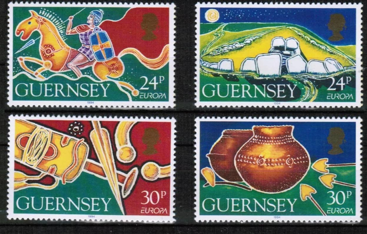 Guernsey 1994 4€ EUROPA a archeologické objevy