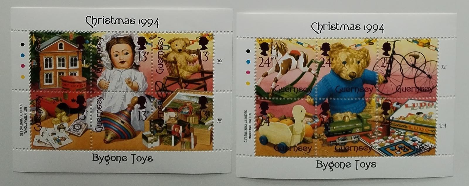 Guernsey 1994 8€ Vánoce a historické hračky