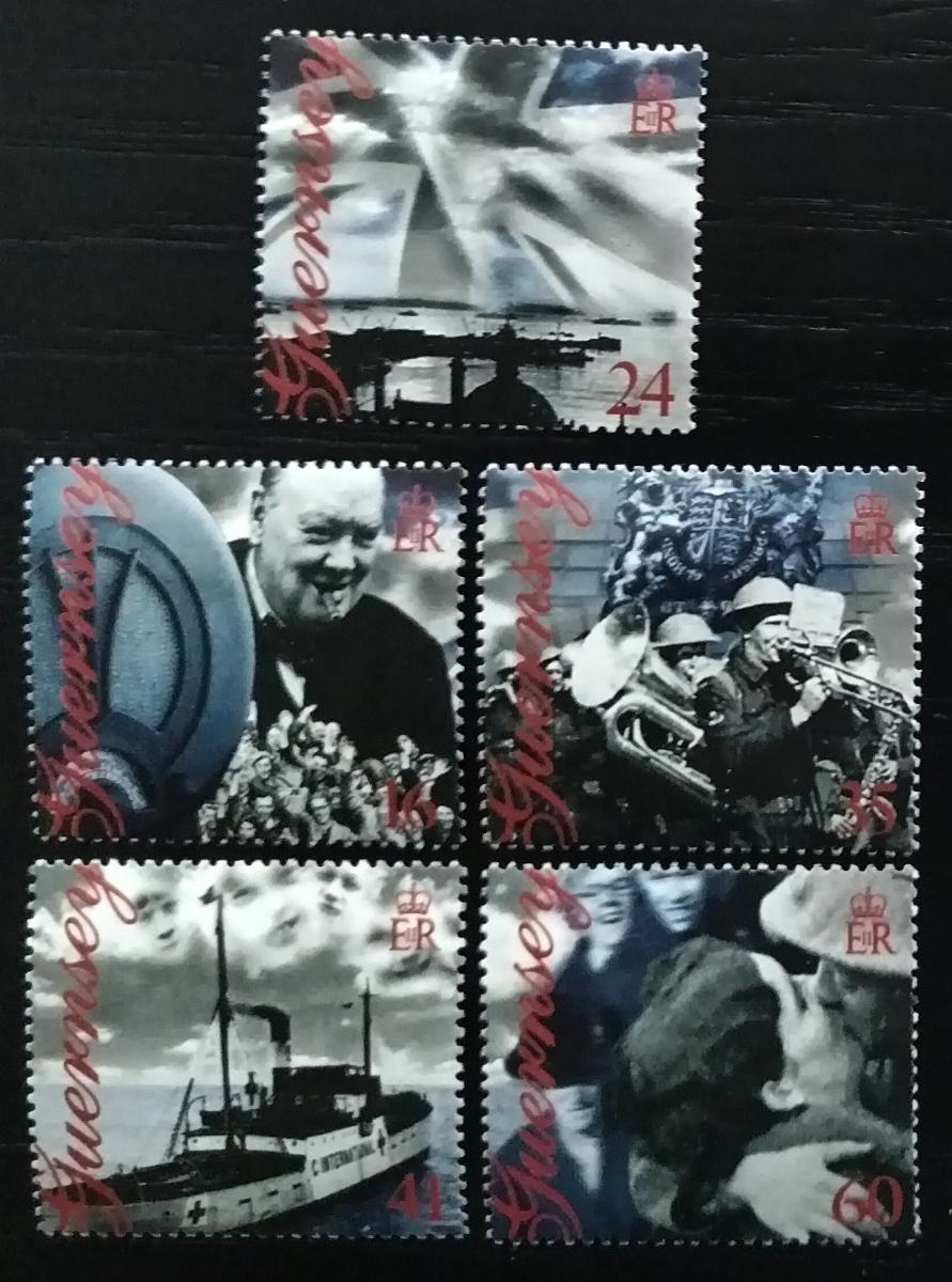 Guernsey 1995 Výročí osvobození ostrova a konce světové války