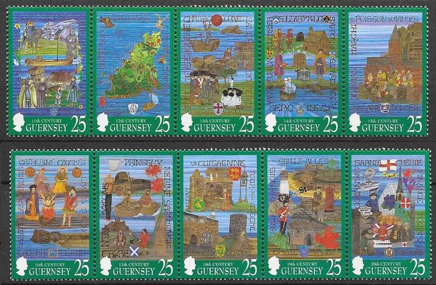 Guernsey 1998 8€ Tapisérie a historie ostrova
