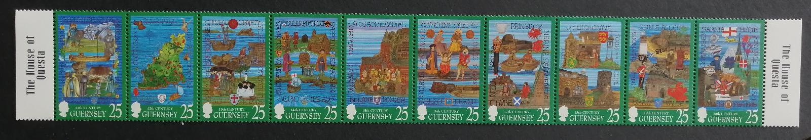 Guernsey 1998 Mi.759-8 8€ Historie v tapisériích, umění, lodě