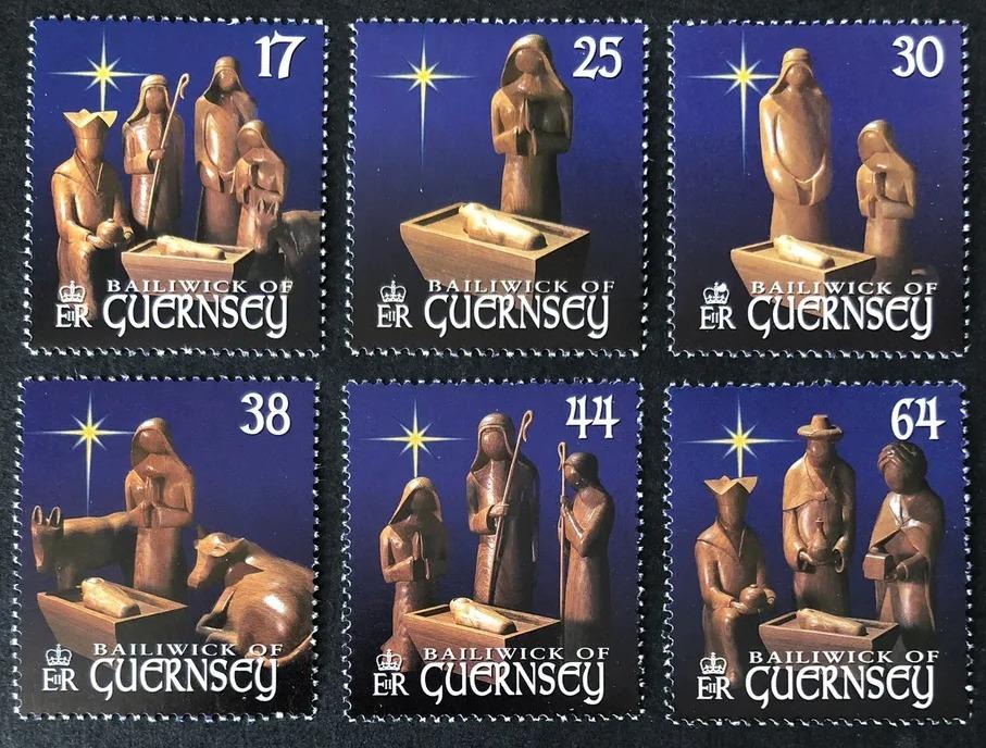 Guernsey 1999 7,5€ Vánoce a betlémy