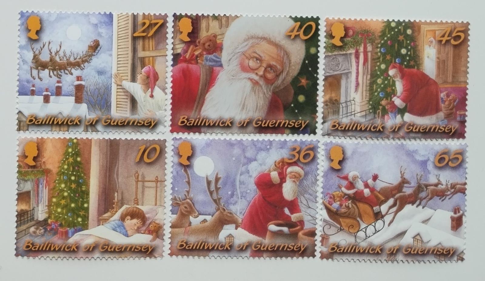 Guernsey 2003 8€ Vánoce a Otec Vánoc, Santa Klaus