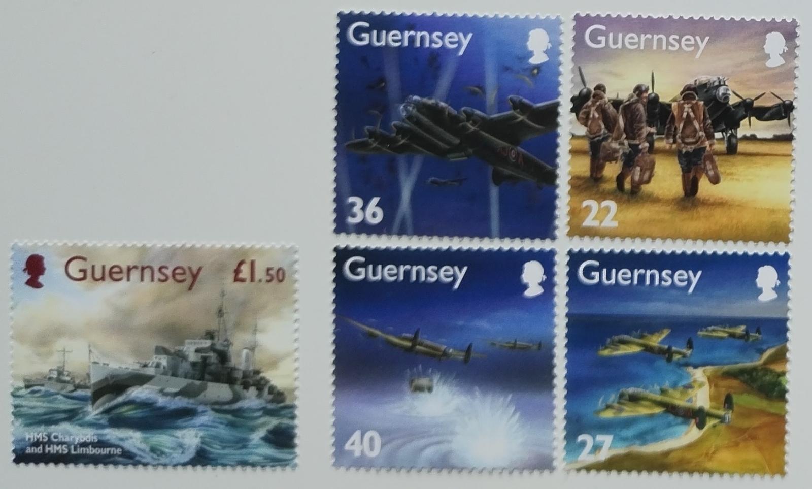 Guernsey 2003 9,5€ Bitvy Druhé světové války, Letadla a lodě