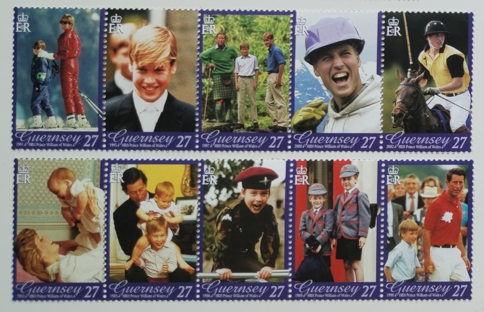 Guernsey 2003 9€ Narozeniny prince Williama, Královská rodina
