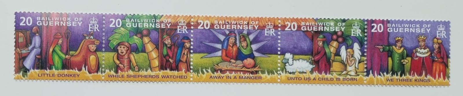 Guernsey 2004 11€ Vánoce a svátky, Betlémy a narození Krista, Ježíšek
